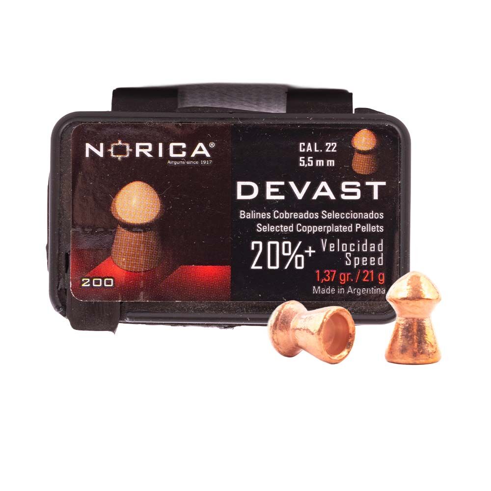 Norica Diabolo Devast 5,5 mm - 200 Stk Spitzkopf