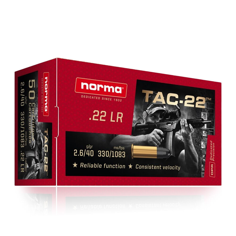 Norma TAC-22 .22lr Kleinkaliber Munition 50 Stk.