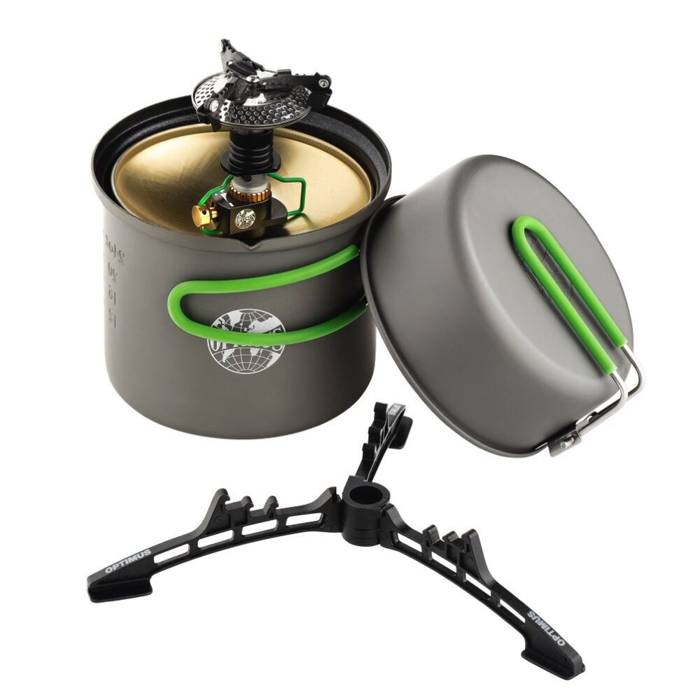 Optimus Crux Weekend Kochsystem Gasbrenner Kochtopf Set