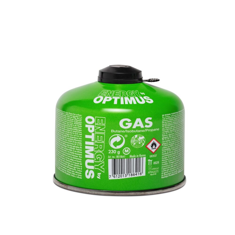 Optimus Gas 230g Butan/Isobutan/Propan Gaskartusche Outdoor Survival Notvorsorge