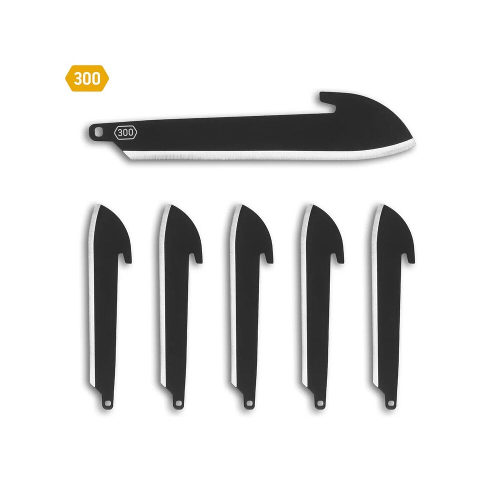 Outdoor Edge 3.0 Sheepsfoot Wechselklingen 6er Pack Black Oxide Ersatzklingen