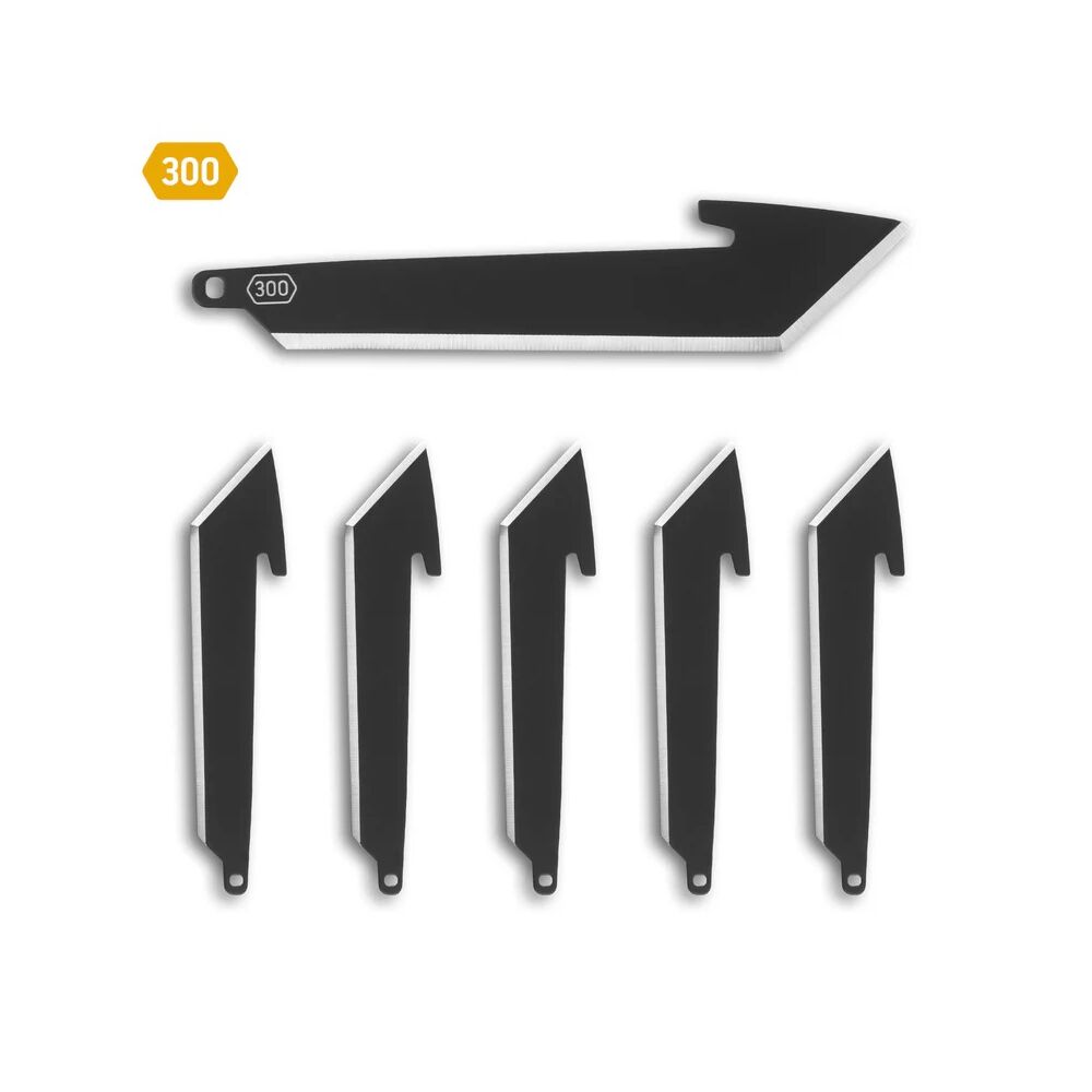 Outdoor Edge 3.0 Tanto Wechselklingen 6er Pack Black Oxide Ersatzklingen