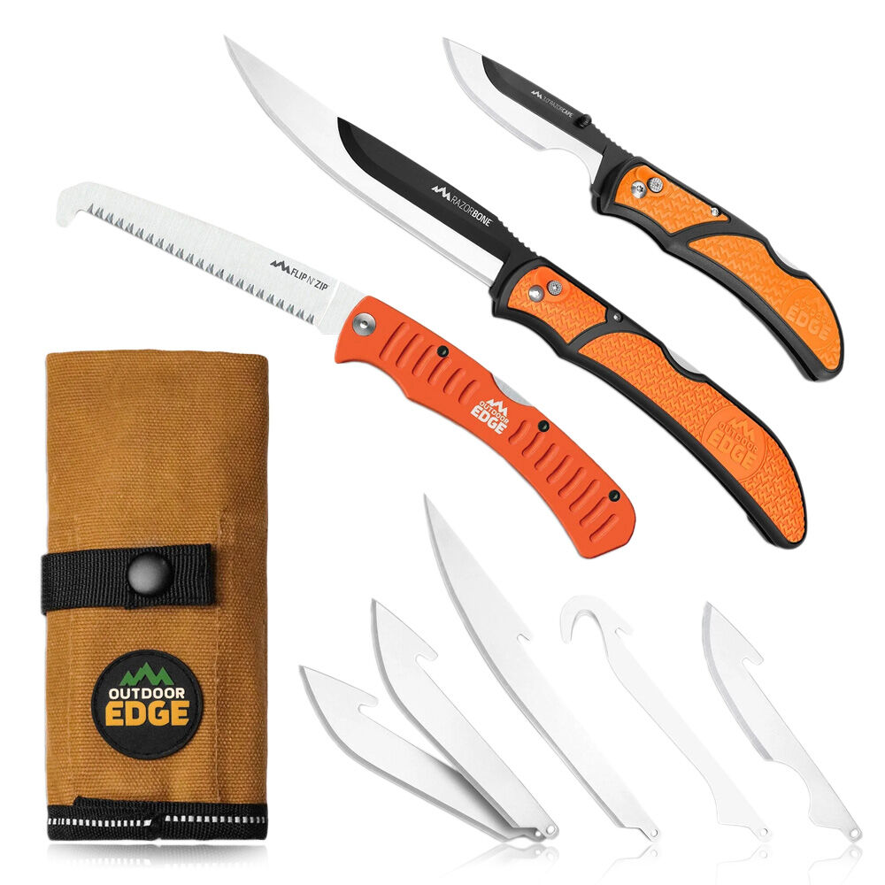 Outdoor Edge Razor-Guide Messer Set mit Wechselklingen