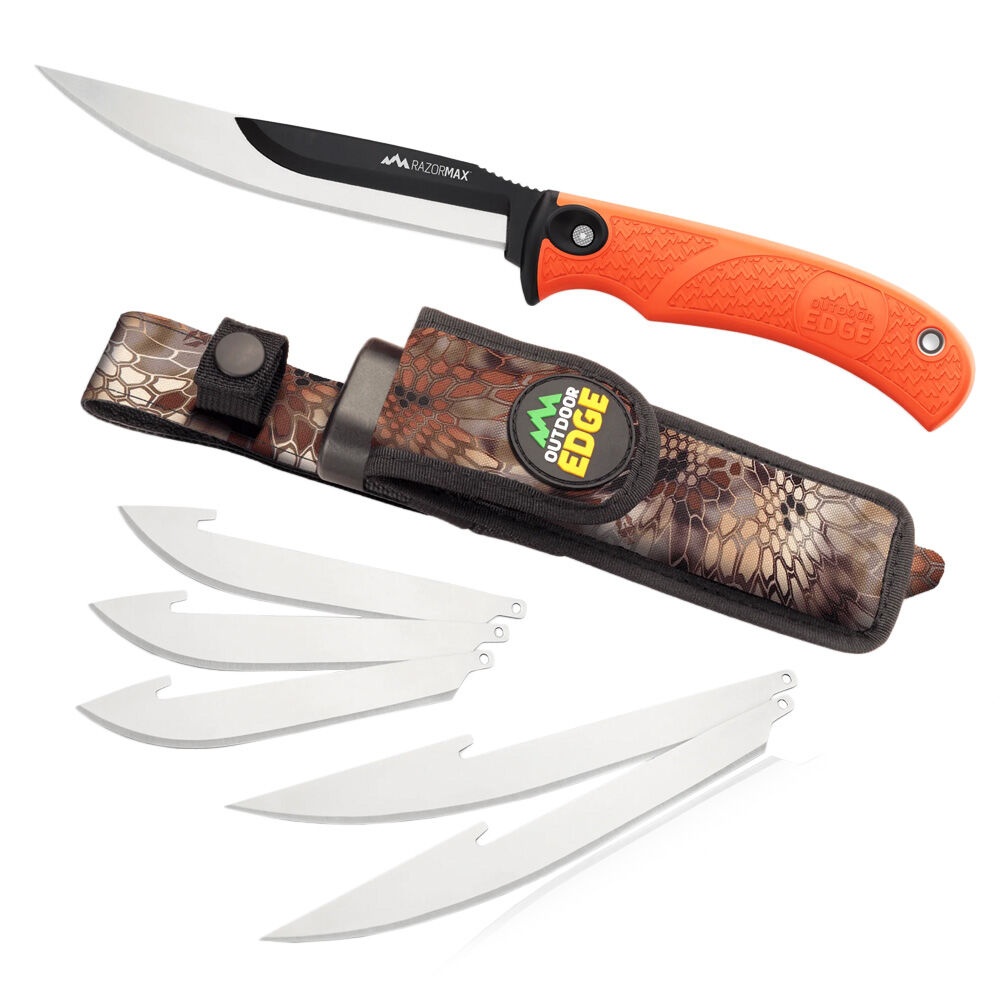 Outdoor Edge Razor - Max , 6 Blades , Orange