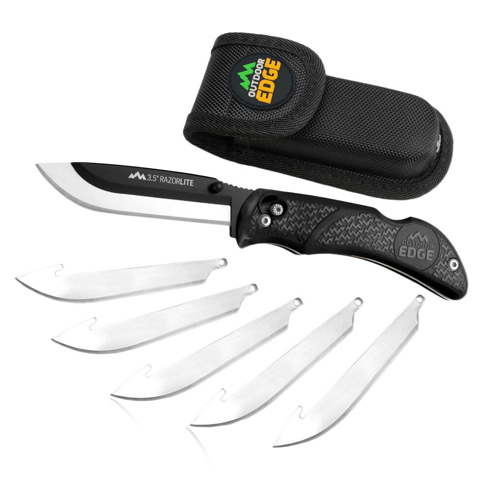 Outdoor Edge Razor Pro Dual Klingen Messer mit Wechselklingen schwarz
