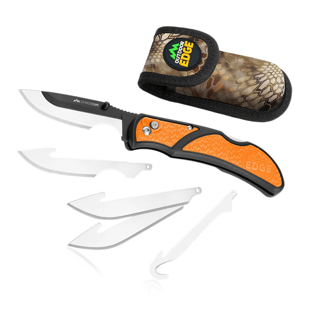 Outdoor Edge WILDGUIDE Aufbrechwerkzeug, Messerset orange