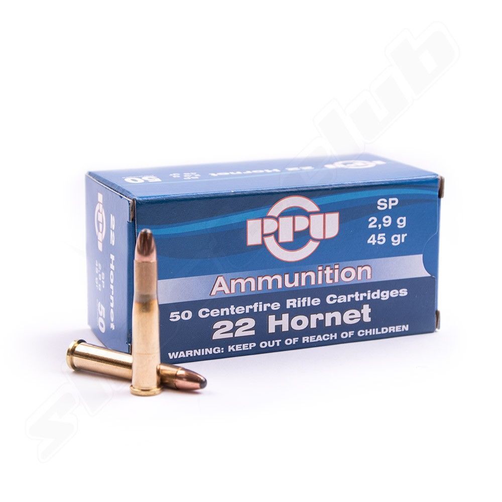 PPU .22 Hornet TM SP 2,9 g / 45 gr - 50 Schuss