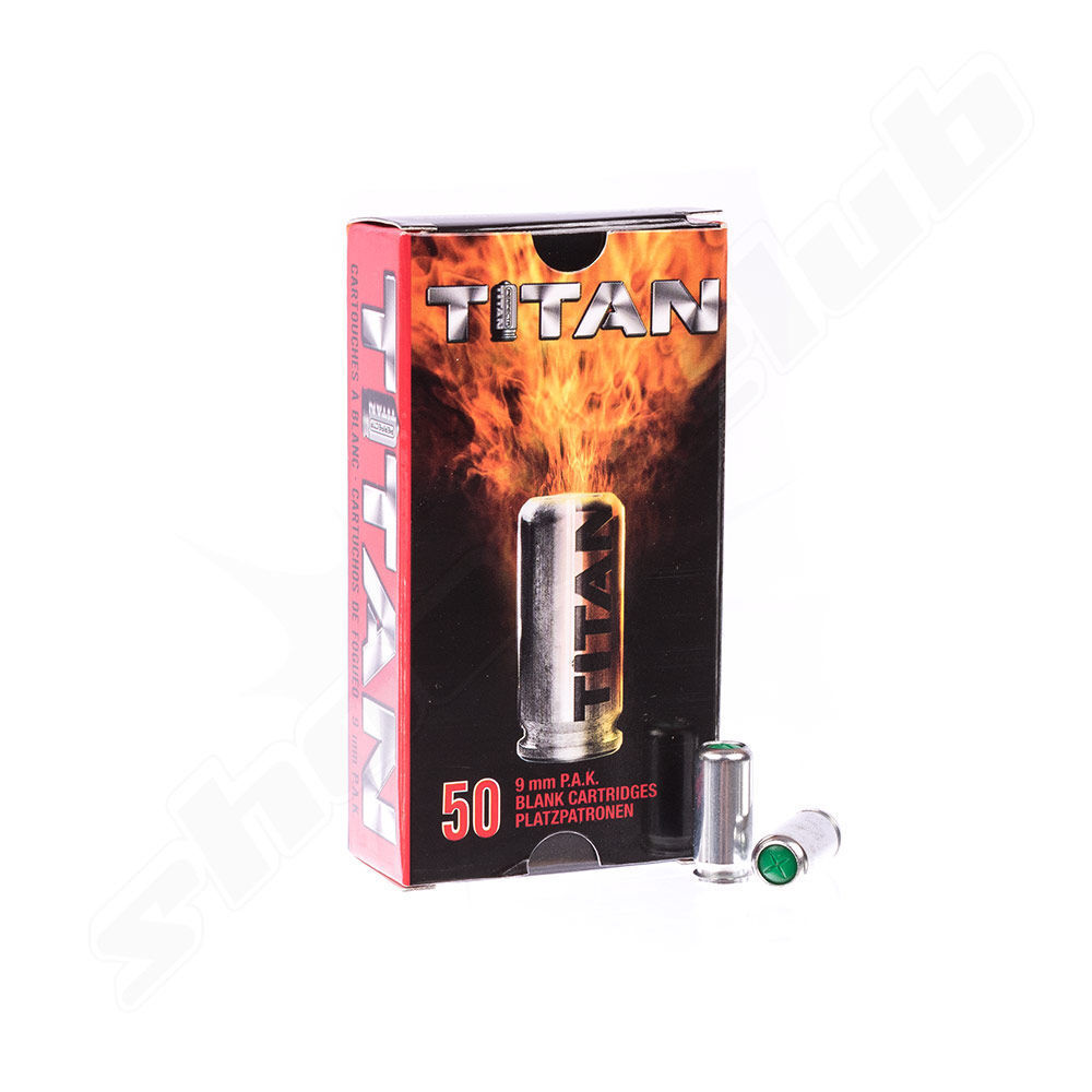 Perfecta Titan Platzpatronen 9mm P.A.K. - 50 Stck