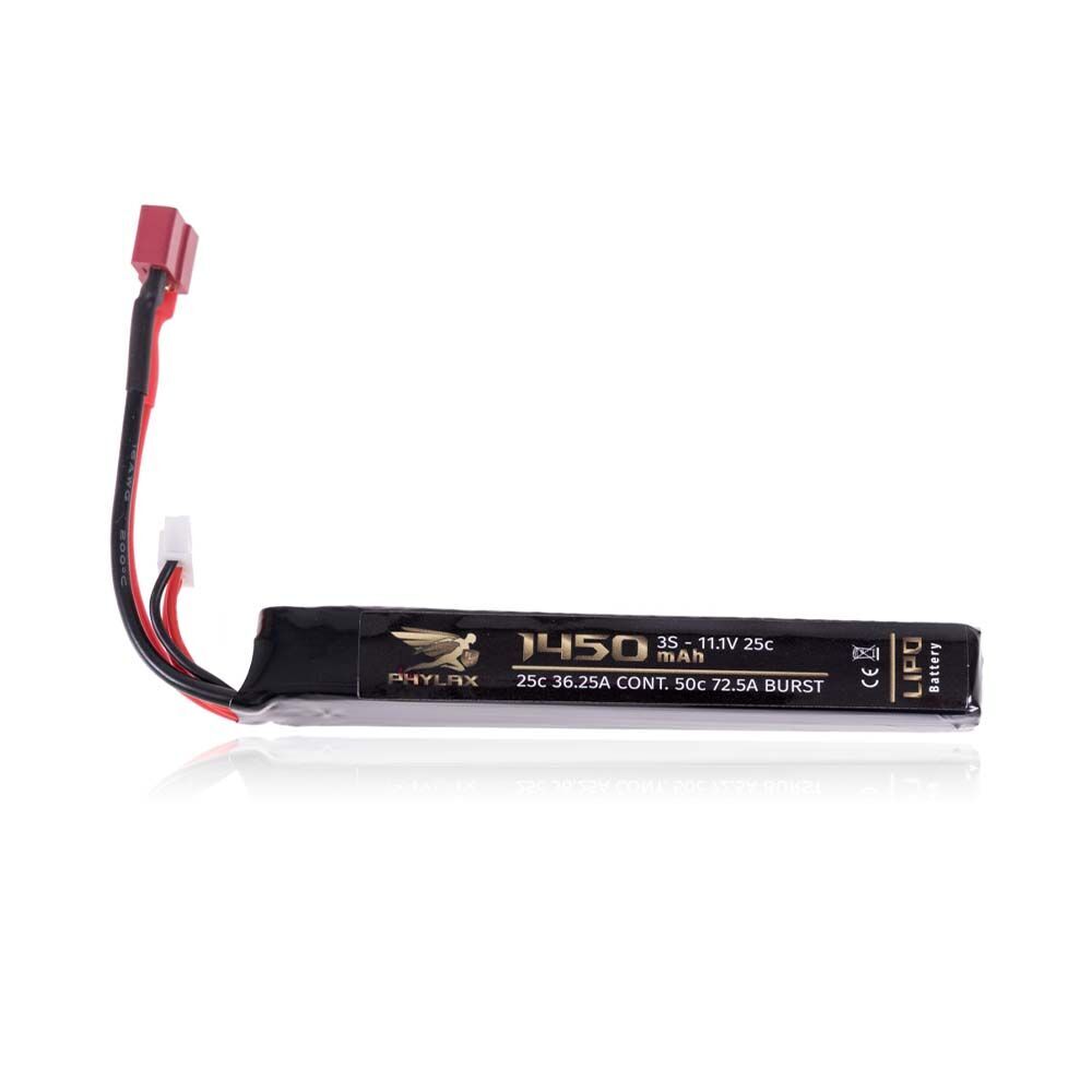 Phylax 11,1V Stick LiPo Airsoft Akku 1450 mAh 25C Dean