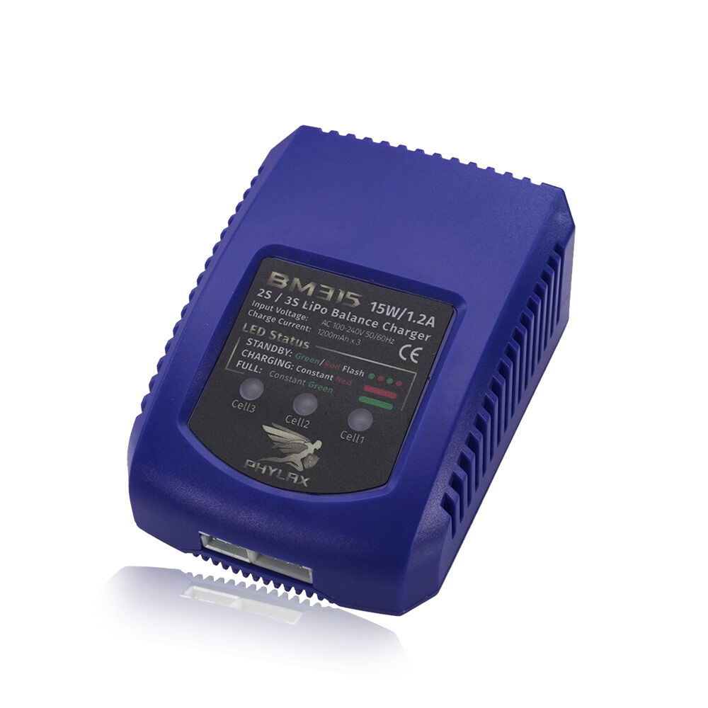 Phylax LiPo Charger Ladegerät für 2-3 Zellen LiPo Akku Blau