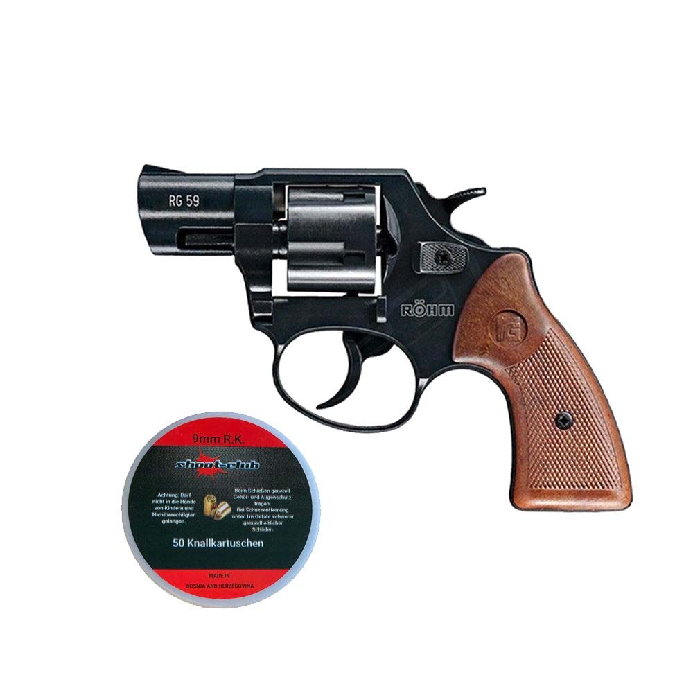 Rhm RG 59 Le Petit brniert Schreckschussrevolver im Set