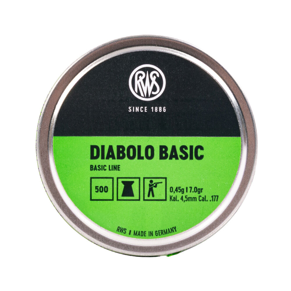 RWS Basic Line Diabolos Flachkopf 4,5 mm - 500 St�ck