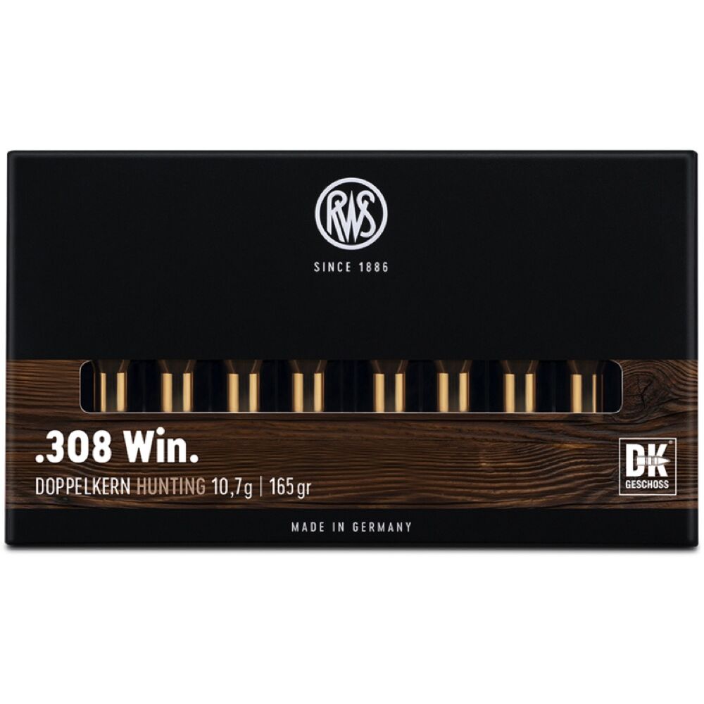 RWS DK .308Win 10,7g 165grs Bchsenpatronen Doppelkern