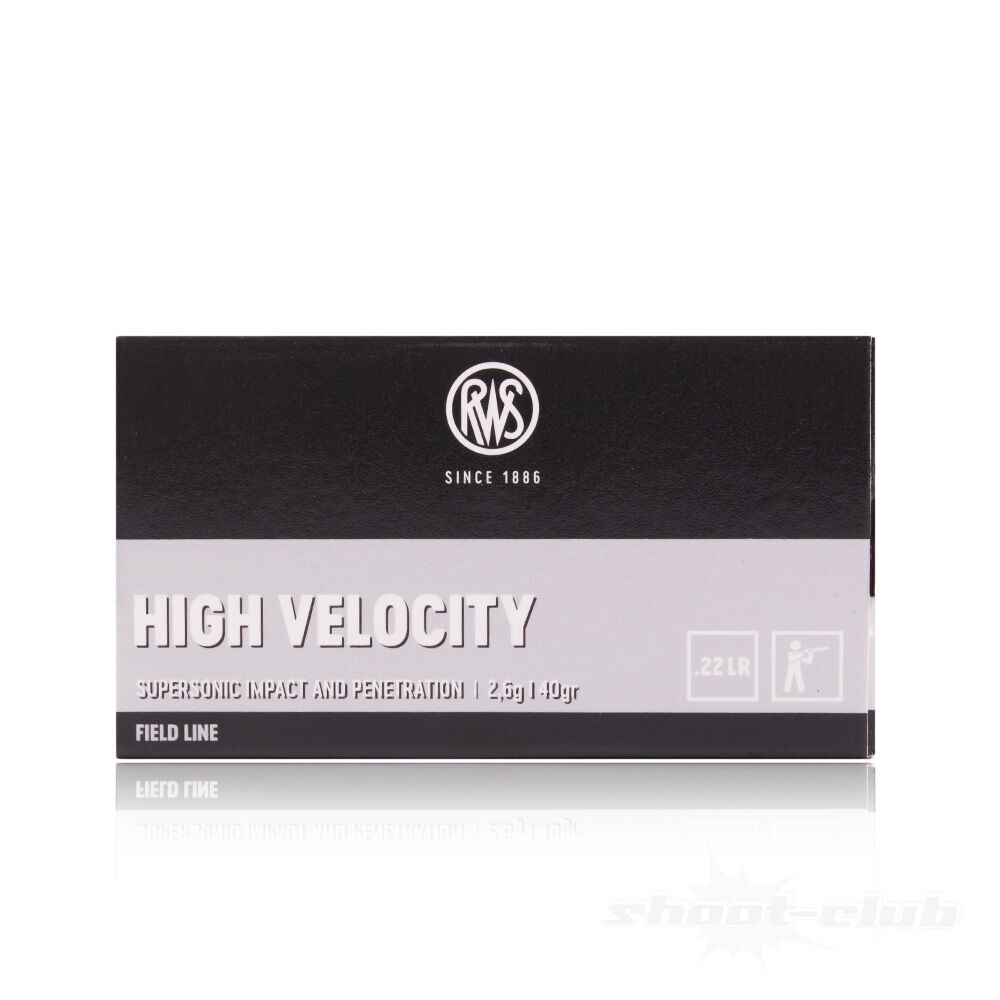 RWS High Velocity .22 lfB 2,6g / 40grs KK Munition