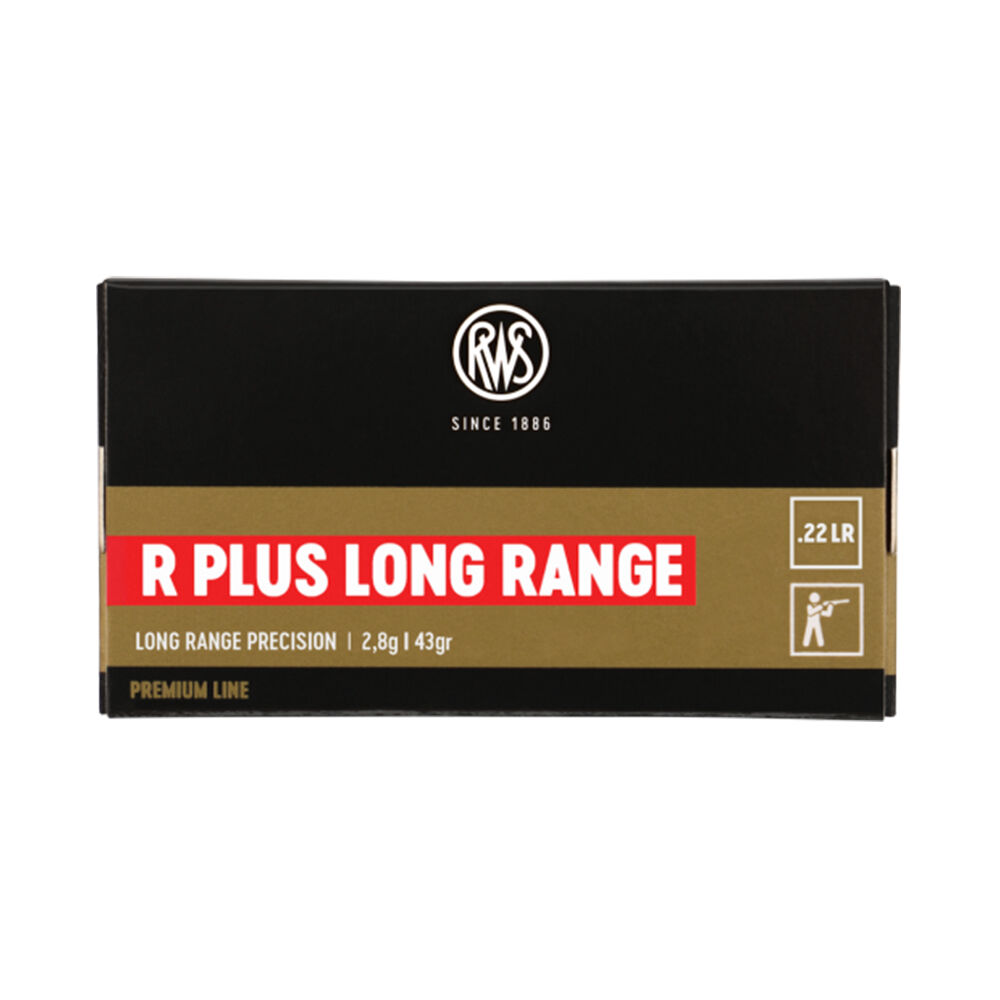 RWS R Plus Long Range Randfeuerpatronen .22lfb 50 Schuss