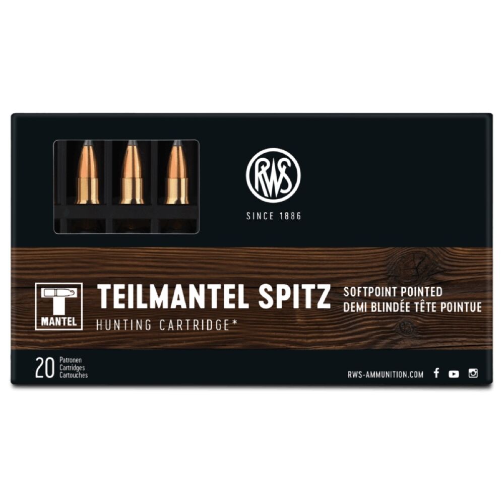 RWS TMS Bchsenpatronen .223 Remington 3,6g / 55grs - 20 Stck