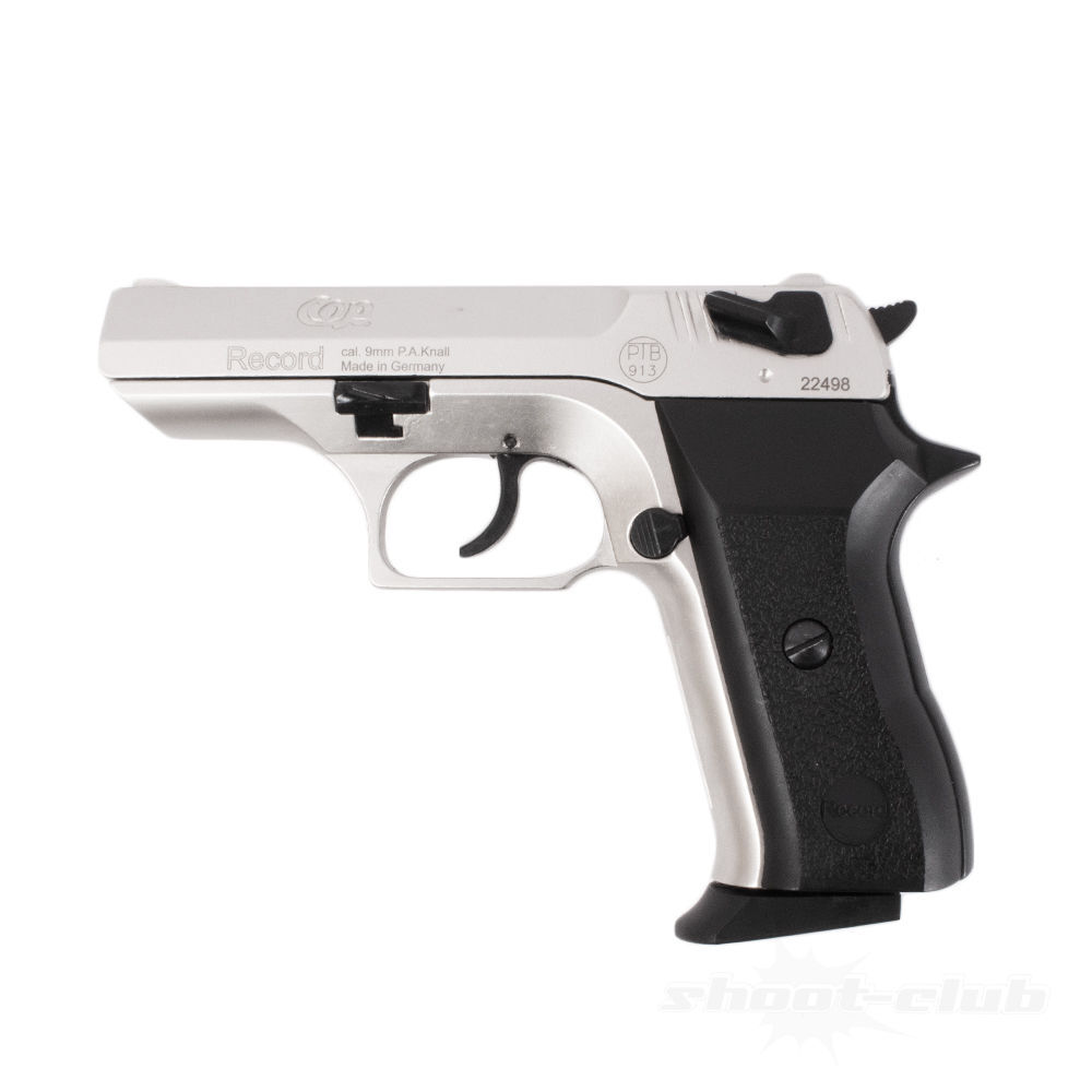 Record COP Schreckschuss Pistole 9mm P.A.K. - Nickel