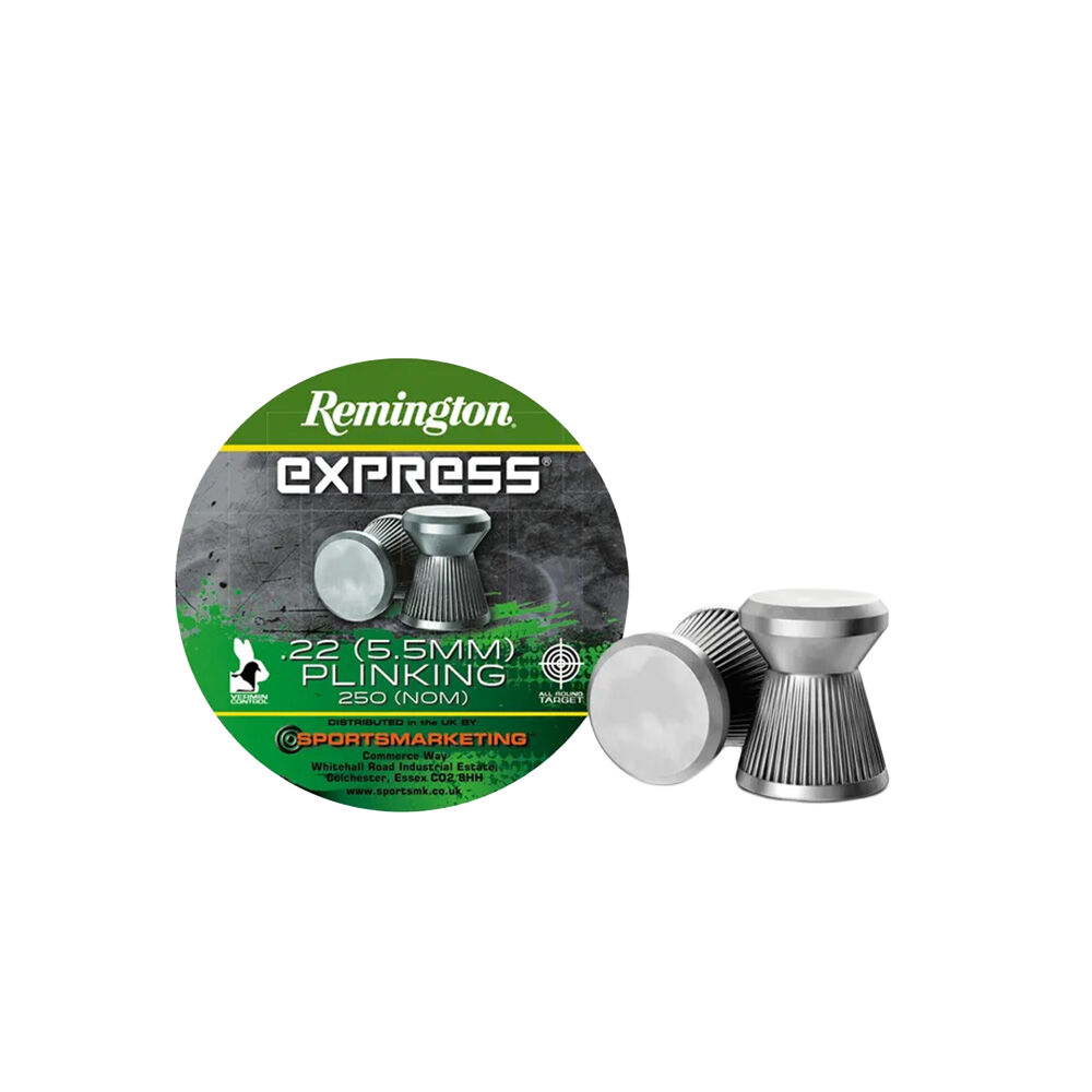 Remington Express Flat Plinking Diabolos 5,5 mm (.22) 0,83 g / 12,81 grs 250 St�ck