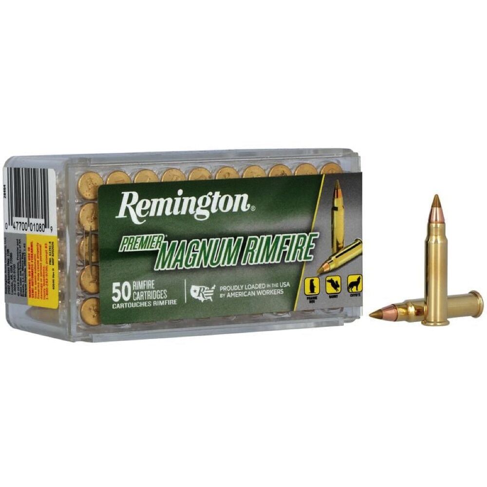 Remington Premier Magnum Rimfire AccuTip-V 17grs .17HMR 50 Schuss Kleinkaliber Munition