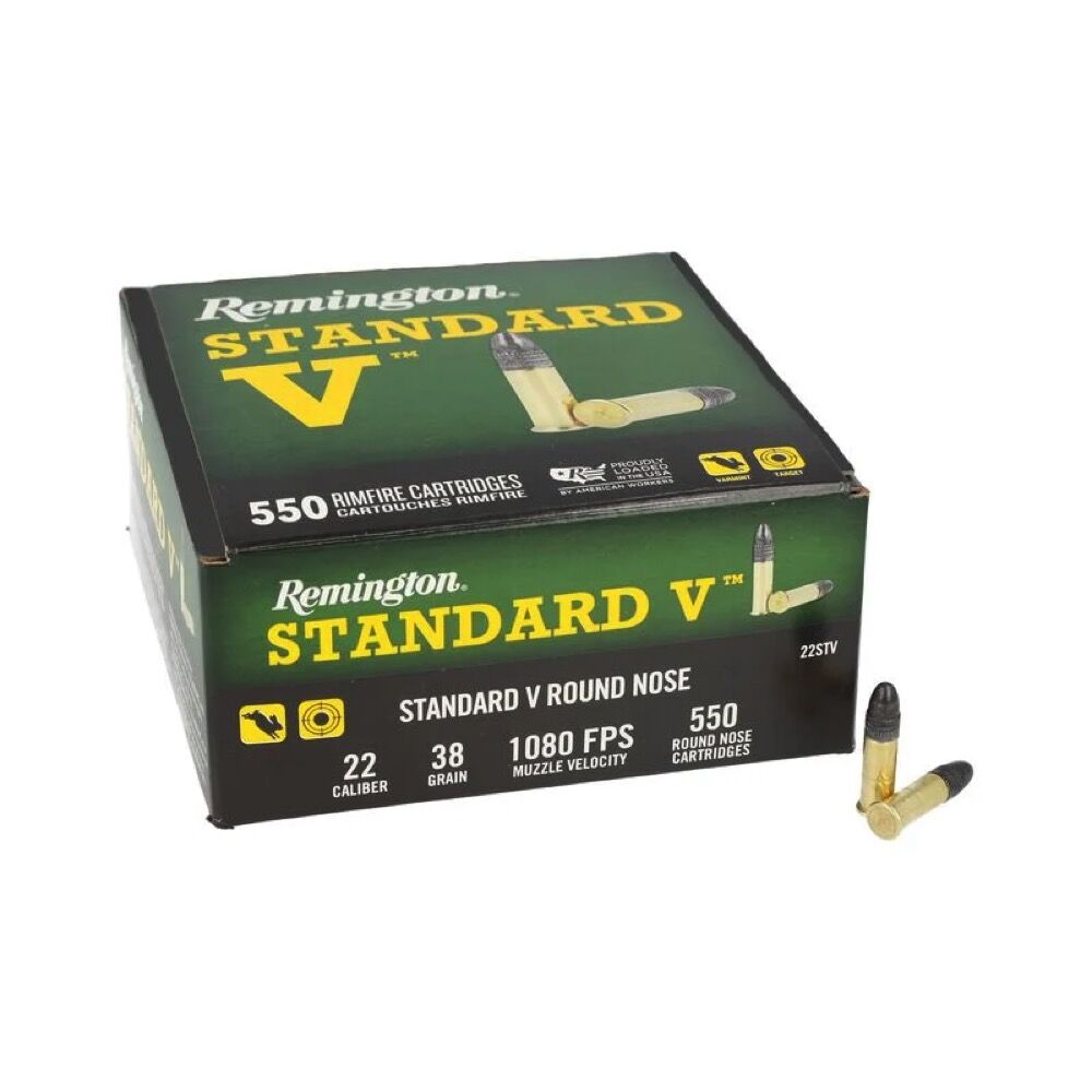 Remington Standard Velocity LRN 38grs .22lr 550 Schuss Kleinkaliber Munition