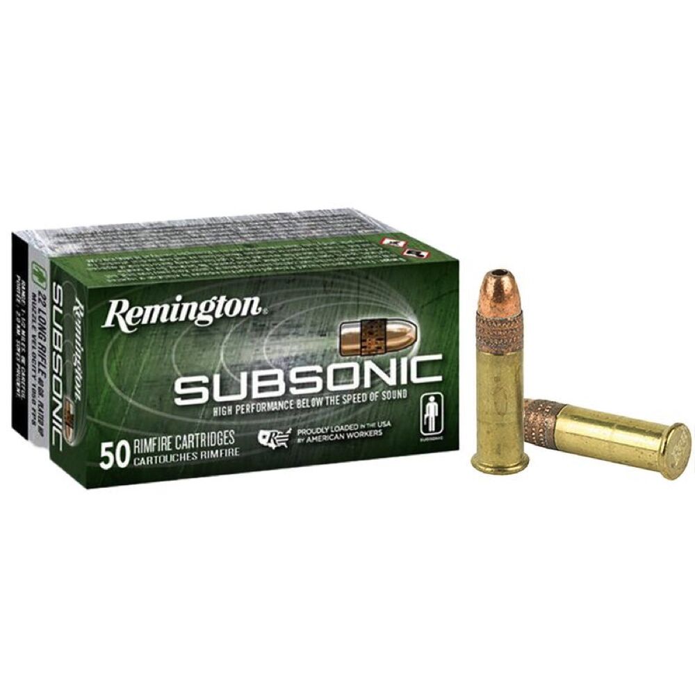 Remington Subsonic CPHP 40grs .22lr 50 Schuss Kleinkaliber Munition