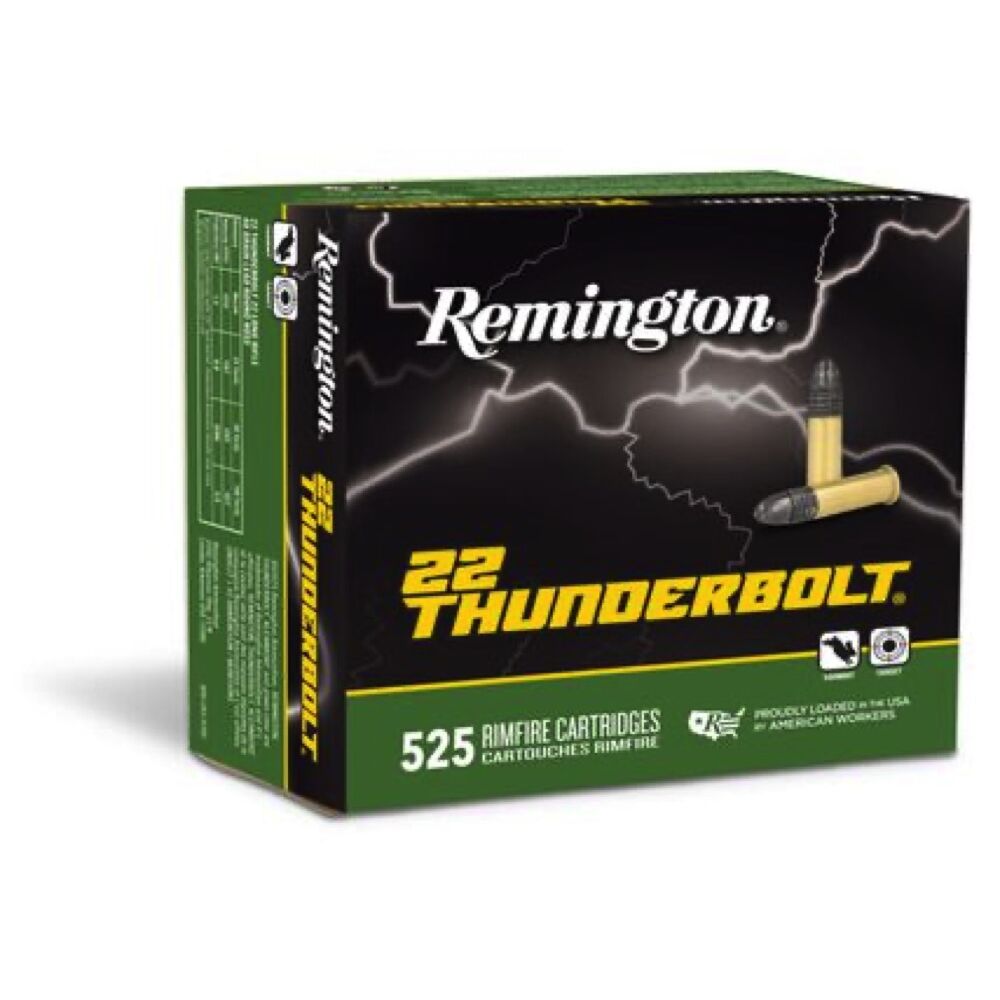 Remington Thunderbolt LHP 40grs .22lr 525 Schuss Kleinkaliber Munition