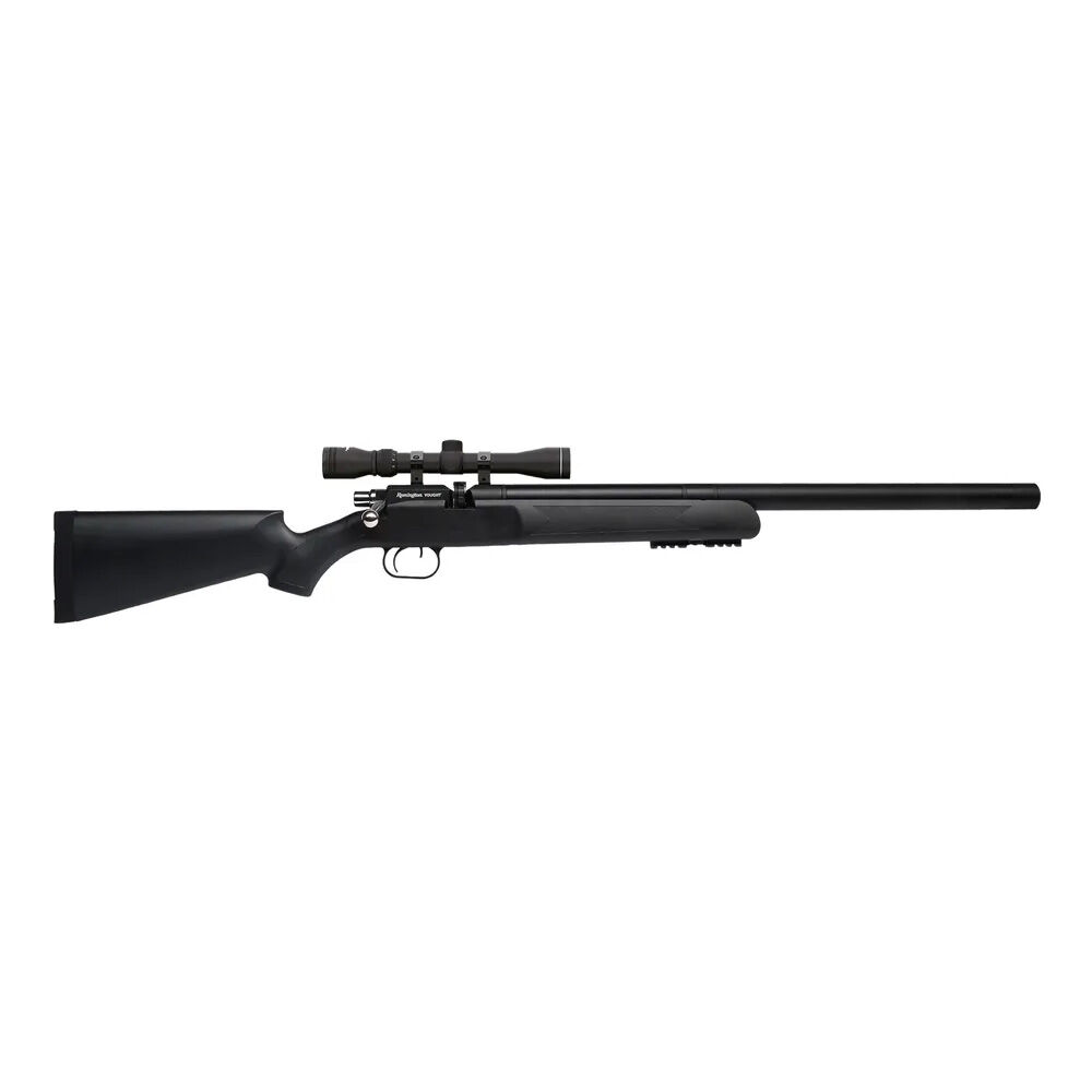 Remington Vought Pressluftgewehr PCP 4,5mm Diabolo Magazin Zielfernrohr Kunststoffschaft