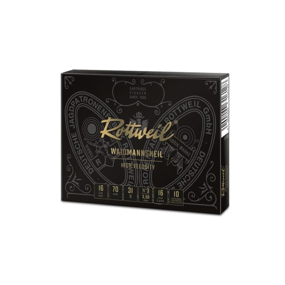 Rottweil Waidmannsheil HV Schrotpatrone 16/70  31 g  3,5 mm  10 Stk