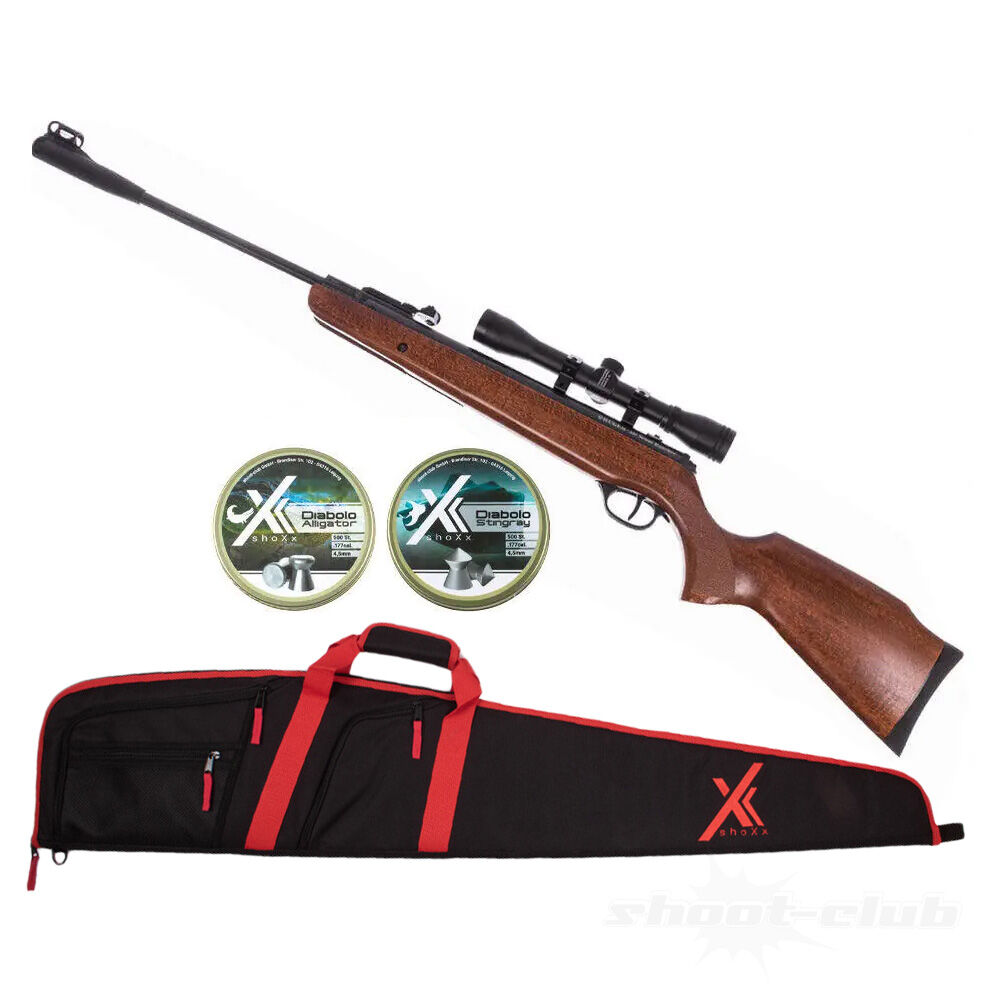 Ruger Air Scout Rancher Kit Luftgewehr Kal. 4,5mm Diabolos im Set mit Futteral