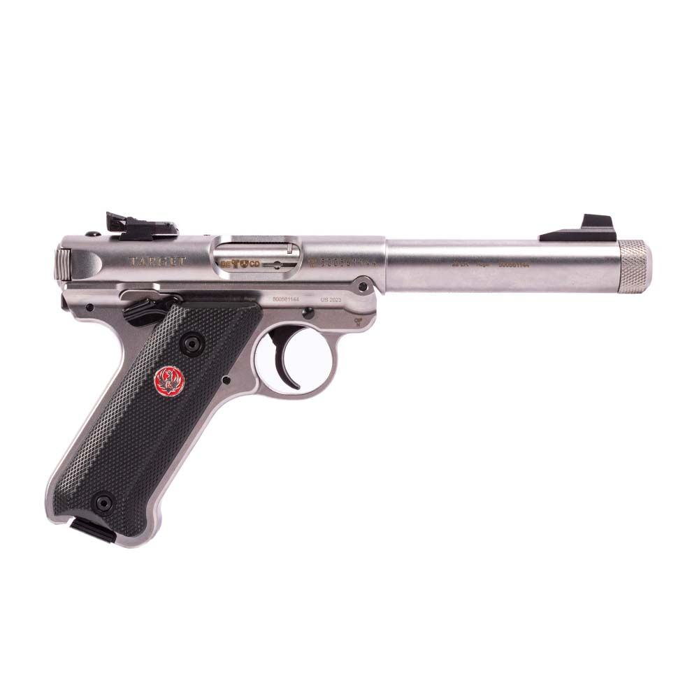 Ruger Mark 4 Target Pistole Stainless Threaded 5,5 Zoll .22 lr