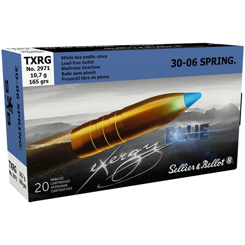 S&B TXRG tipped eXergy blue .30-06Spring 10,7g / 165grs. - 20 Stk