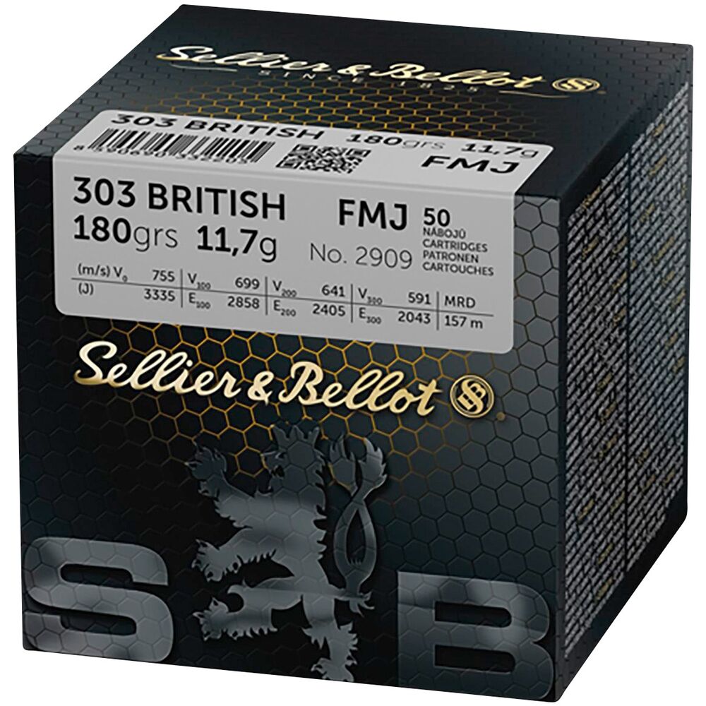 Sellier & Bellot .303 Brit. FMJ 180Grs - 50 Stck