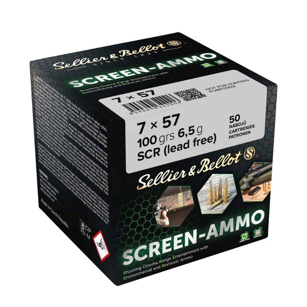 Sellier & Bellot Screen Ammo SCR Zink 100grs. Kaliber 7x57