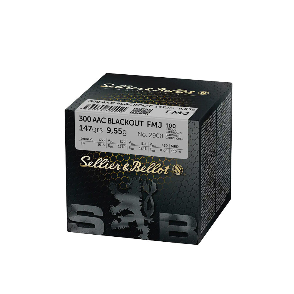Sellier&Bellot B�chsenpatronen .300 AAC Blackout VM 9,55 g/147 grs/  20 Schuss