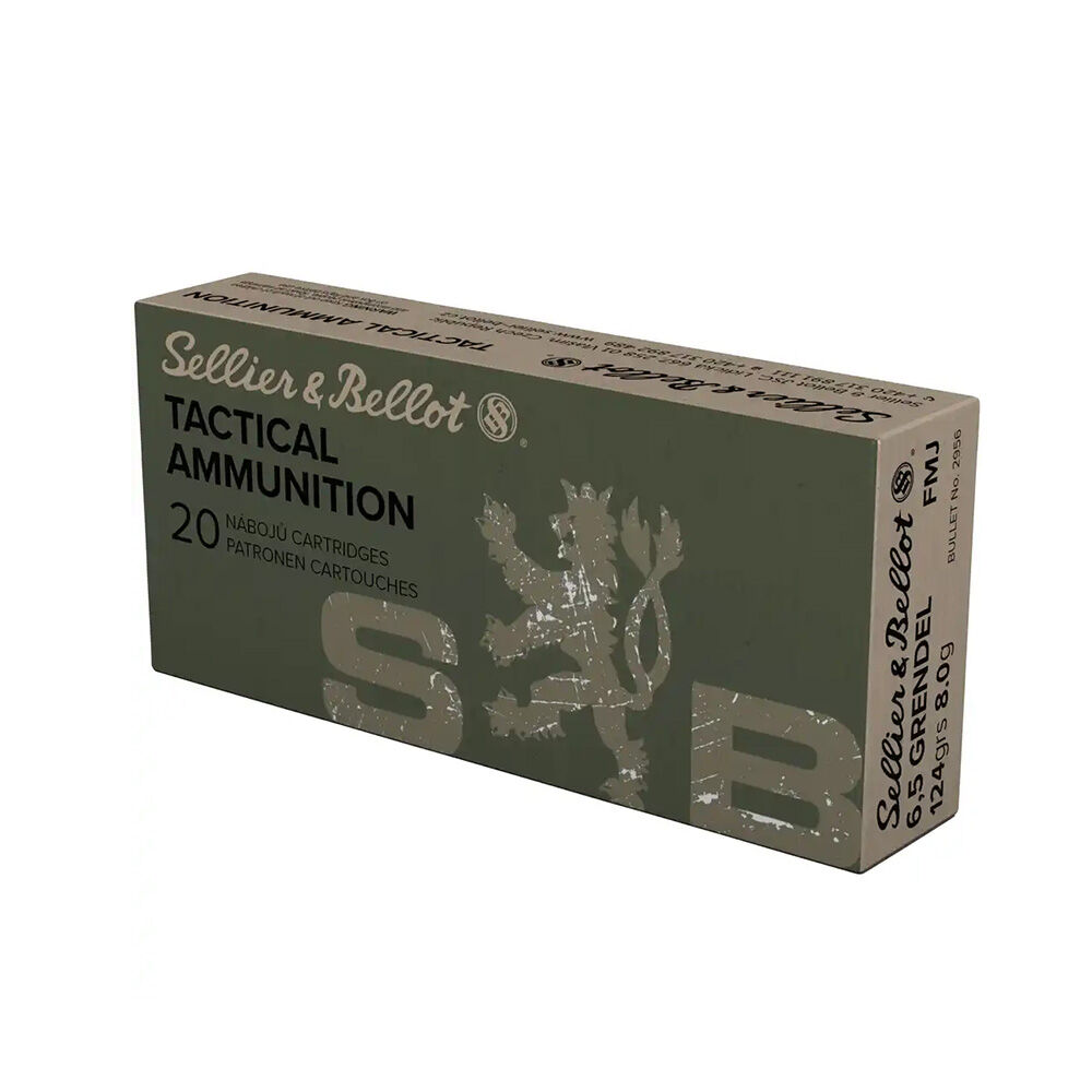 Sellier&Bellot B�chsenpatronen FMJ 8,0g / 124 grs 6,5 mm Grendel