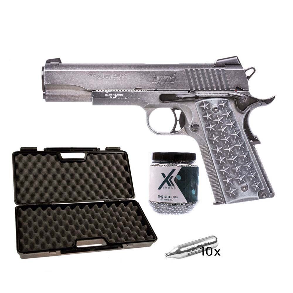 Sig Sauer 1911 WTP CO2 Pistole 4,5 mm BB - Koffer-Set