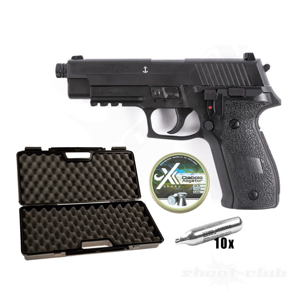Sig Sauer P226 CO2 Pistole 4,5mm Diabolos Koffer-Set