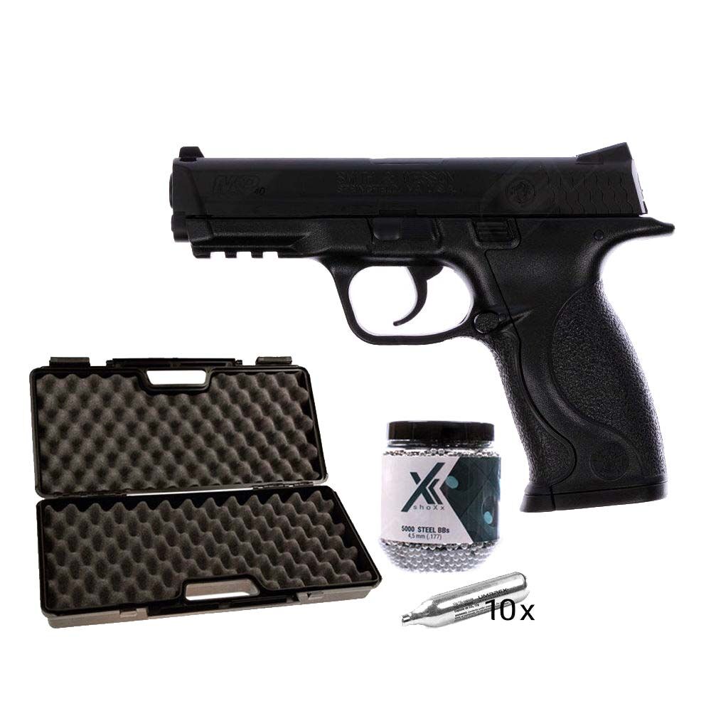 Smith & Wesson M&P 40 4,5 mm CO2 Pistole - Koffer-Set