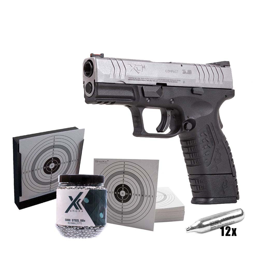 Springfield XDM compact bicolor CO2 Pistole 4,5mm BBs im Set