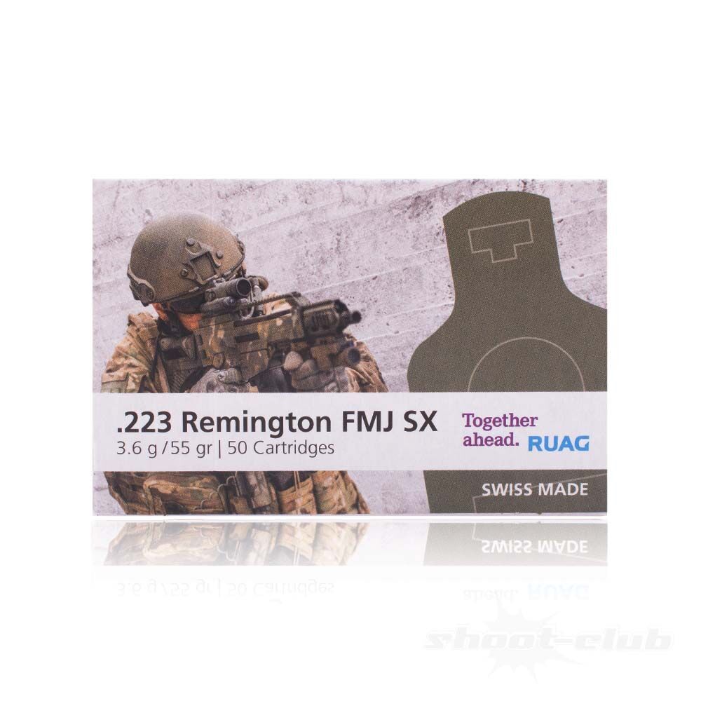 Swiss P FMJ SX Schadstoffarm .223Rem Bchsenpatronen