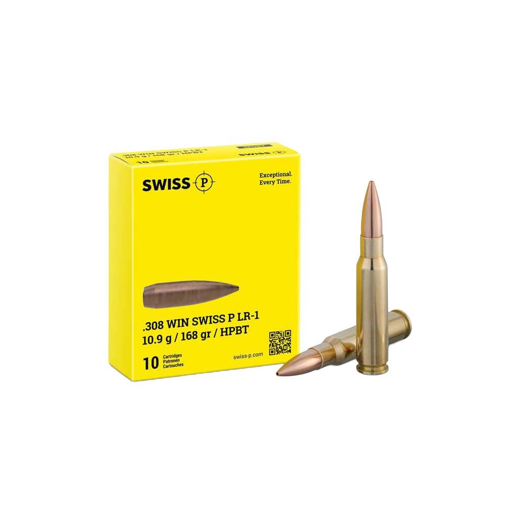 Swiss P LR -1 .308 Win HPBT 10,9g 168 grs B�chsenpatrone