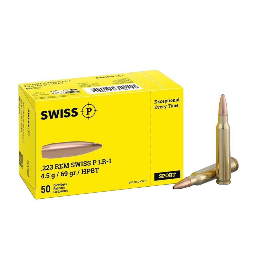Swiss P LR-1 B�chsenpatronen .223 Rem 4,5g 50 Schuss