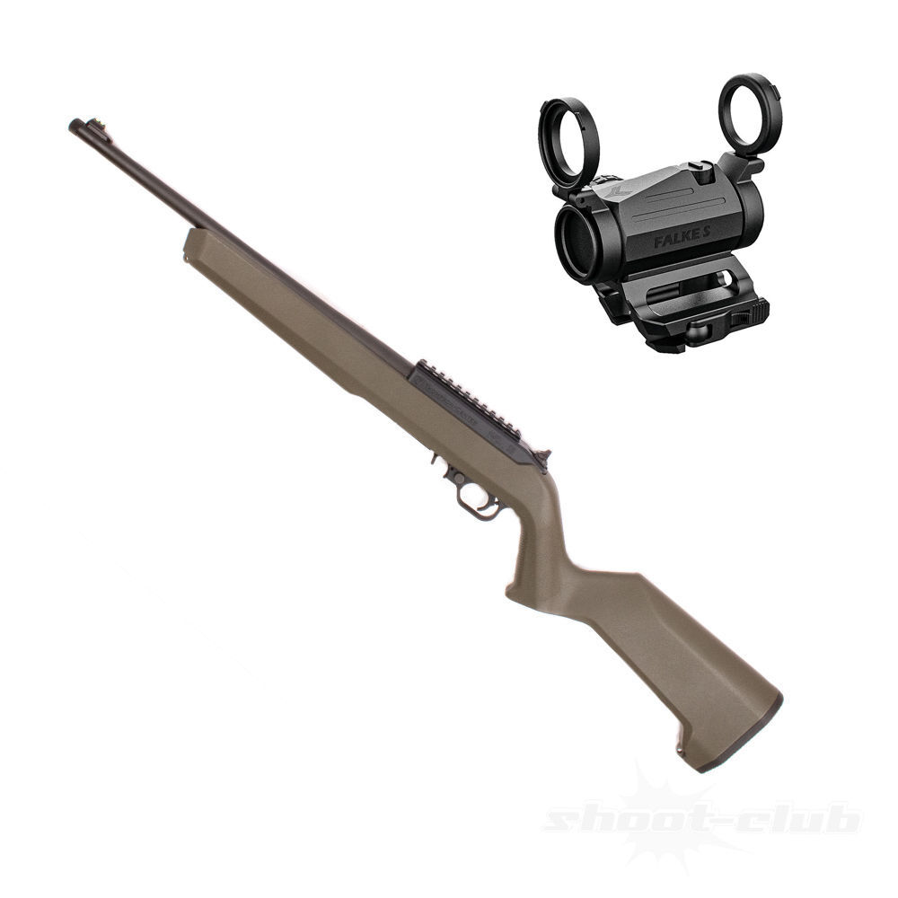 THOMPSON CENTER KK SLB T/CR22 .22LR OLIVE Falke S Red Dot