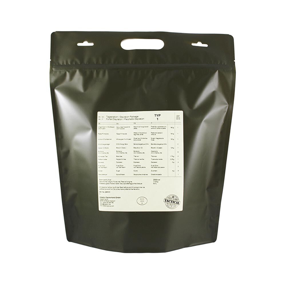 TREK'N EAT Day Ration Pack Typ 1 834g Tagesration mit Ungarntopf und Pasta Primavera