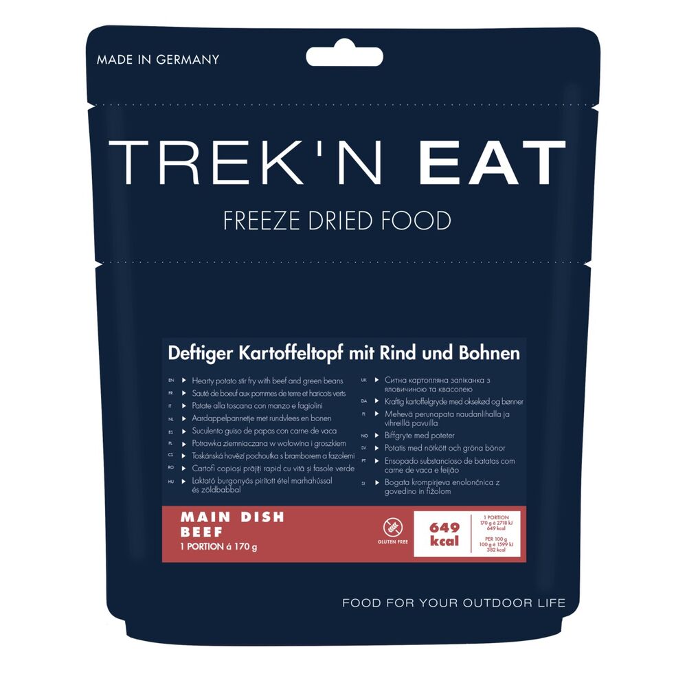 TREK'N EAT Deftiger Kartoffeltopf mit Rind und Bohnen 170g