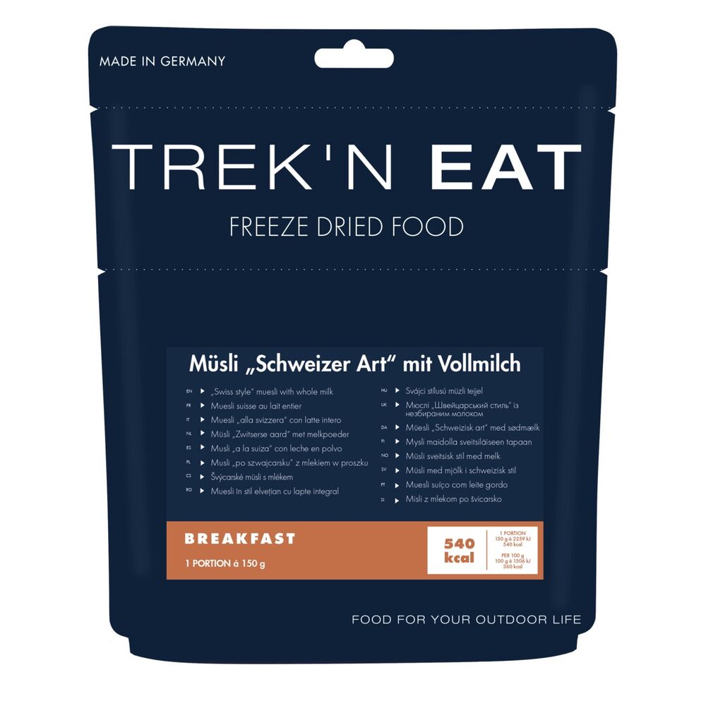 TREK'N EAT M�sli Schweizer Art mit Vollmilch 150g Fr�hst�ck