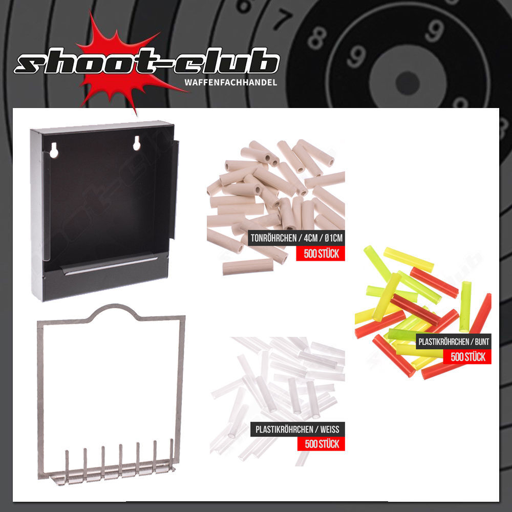 Tonrhrchen Adapter im Set mit Kugelfang und 3x 500 Rhrchen