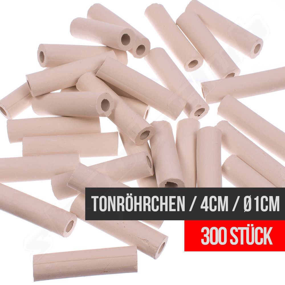 Tonrhrchen - umweltfreundlich / 4 cm / 300 Stck