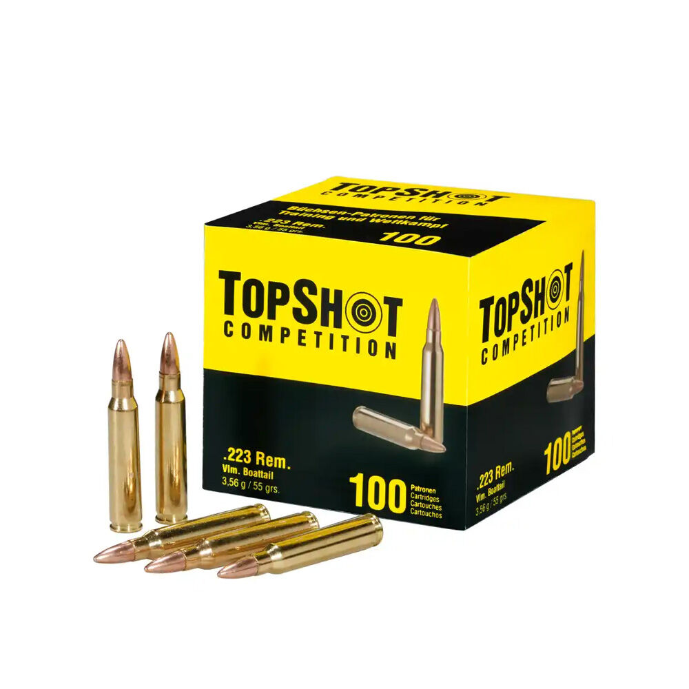 Topshot Competition .223 Remington Vollmantel BT 3,6g 55grs 100 Schuss
