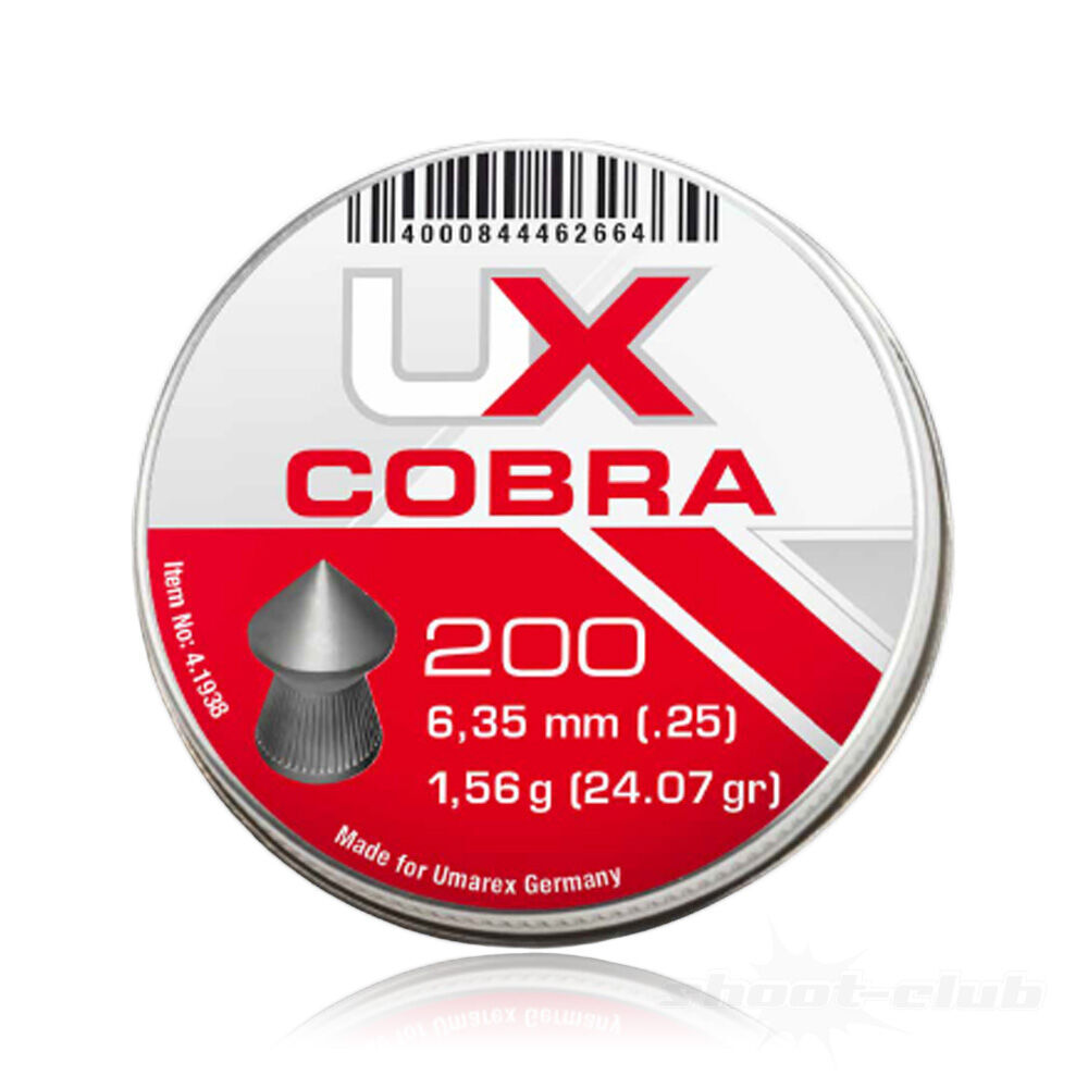 UX Cobra Spitzkopf Diabolos .6,35mm 200 Stk